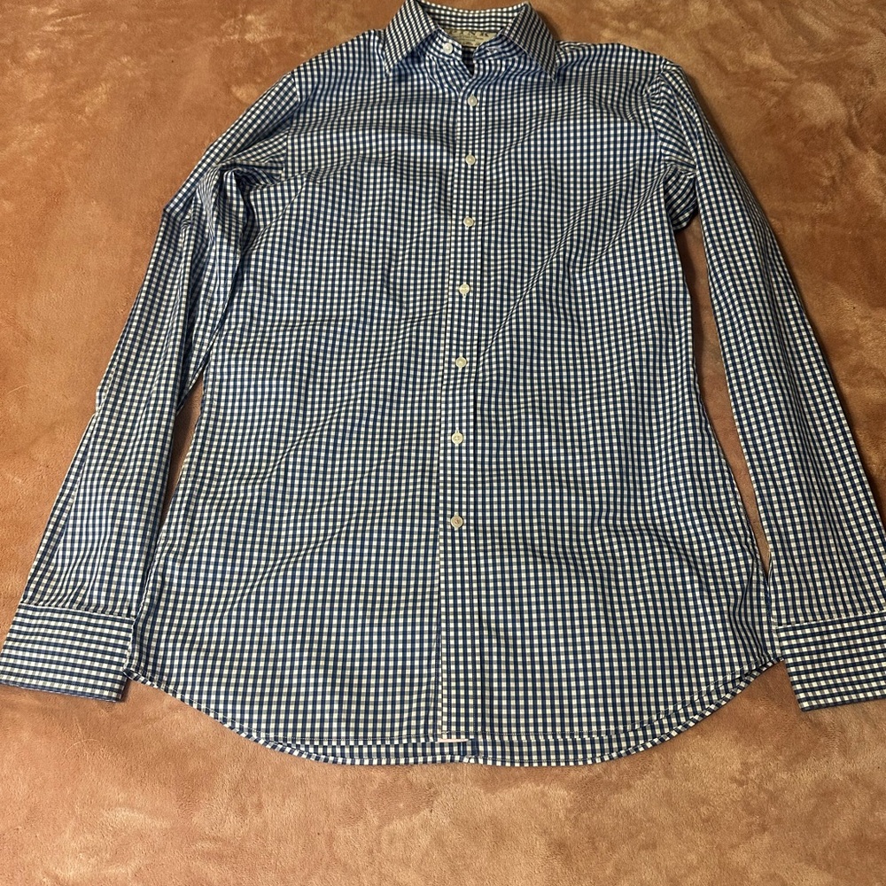 Men's Blue Checkered Shirt